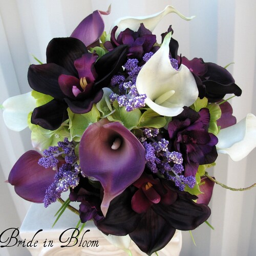 Wedding Bouquet Real Touch Calla Lily Bridal Bouquet - Etsy