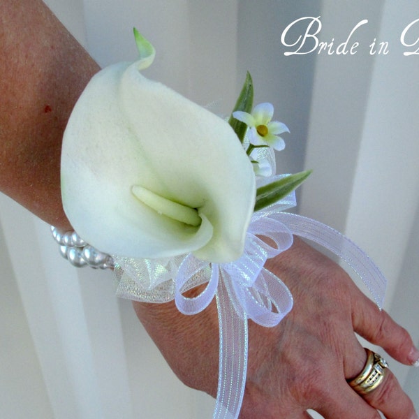 Calla Lily Corsage Etsy