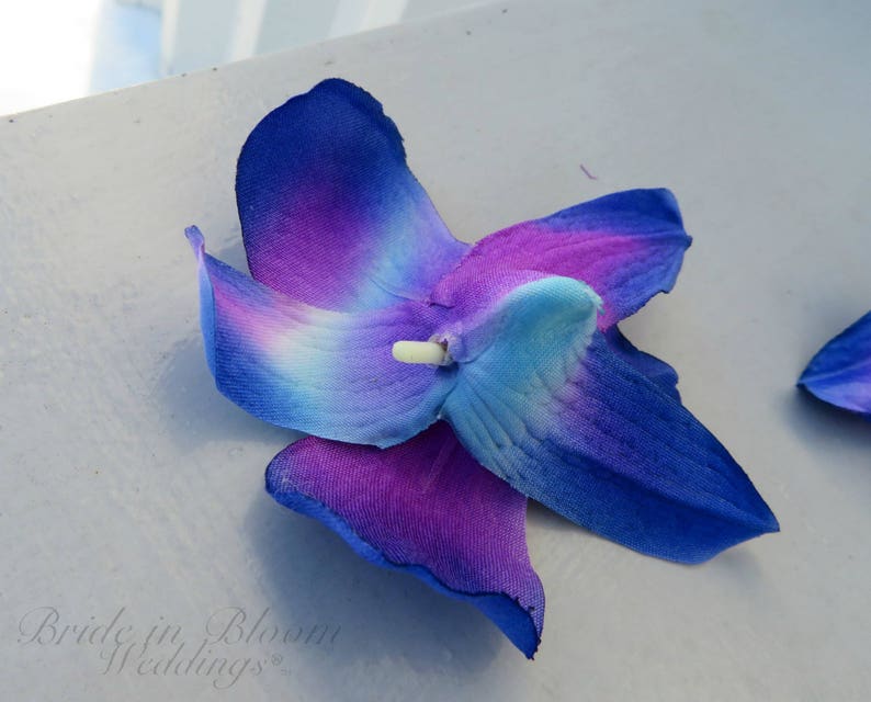 Blue Orchid Flowers Blue Orchids Wedding Decorations DIY Etsy