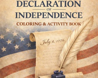 Declaration of Independence Coloring Book | Grades 2-5 (Printable PDF)