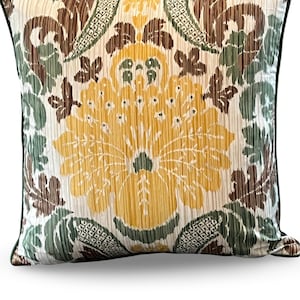 20&quot; Square Pillow made with Damask Print Pattern Fabric