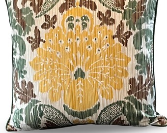 20" Square Pillow made with Damask Print Pattern Fabric