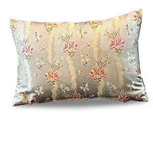 14&quot; x 20&quot; Lumbar Pillow made with Vintage Silk Scalamandre Marquise Pattern