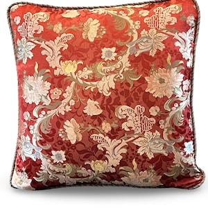 Vintage SCALAMANDRE Silk LOUIS XV pillow 22&quot; Square