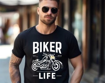 Motociclista PNG: Imágenes prediseñadas de motocicleta Harley para camisetas (Descarga digital)