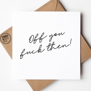 Carte de départ minimaliste, déménagement, nouvelle carte de départ, insulte bonne chance, cadeau de félicitations pour nouvel emploi, collègue de travail, carte de départ
