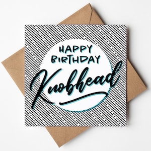 Tête de joyeux anniversaire, humour pour adulte, carte d'insulte drôle pour lui, carte de mari drôle, frère, petit ami, carte d'anniversaire d'insulte de meilleur ami
