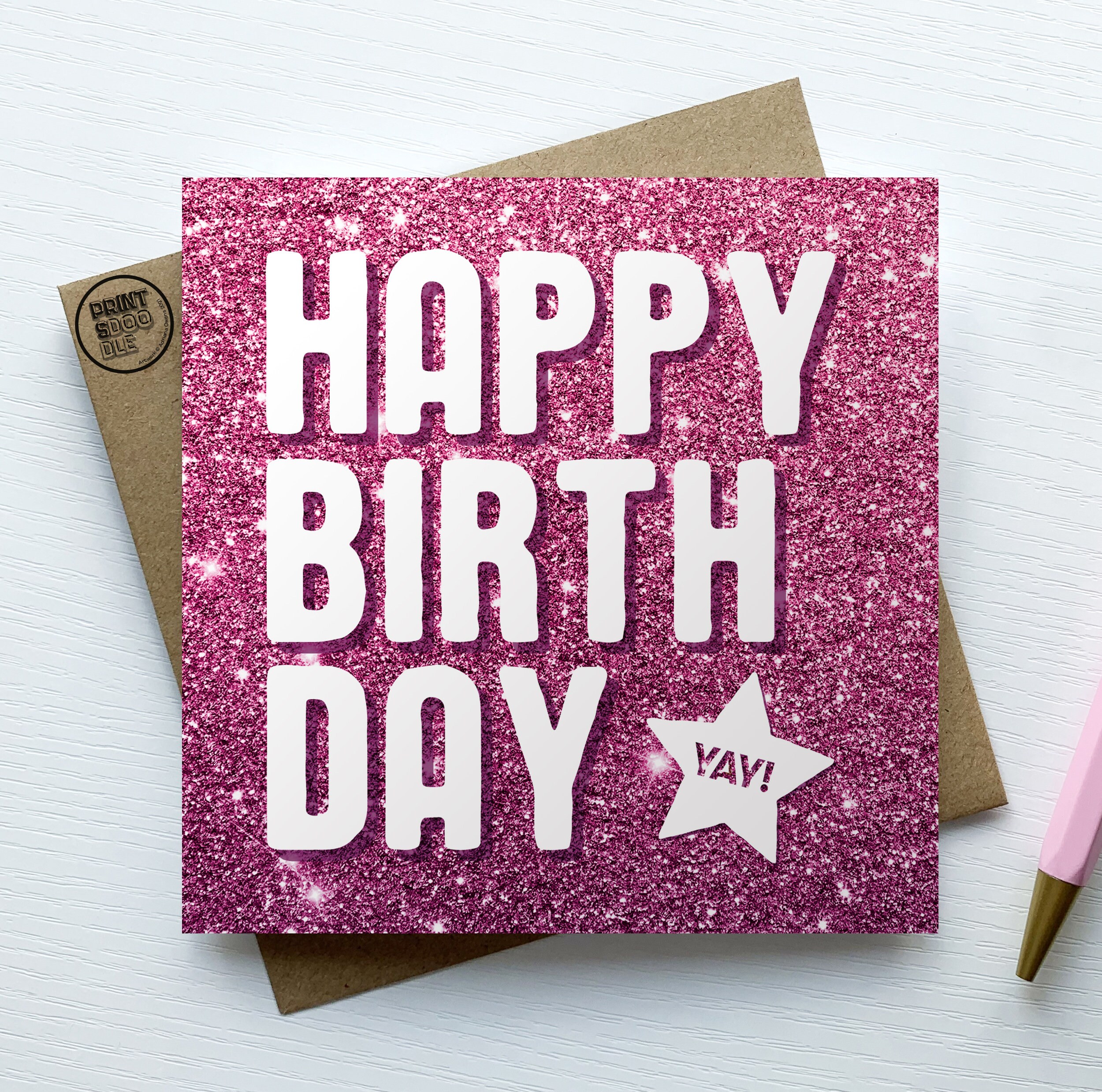 Happy Birthday Card for Her Teen Girl Birthday Card for | Etsy