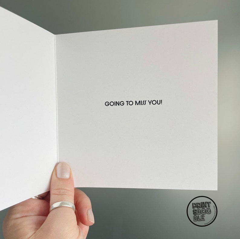 Funny Leaving Card, Piss Off and Be Fabulous Friend, Moving Away New Start Card, Good luck, Congrats New Job Gift, Work Colleague Leave Card image 7