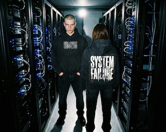 Vintage Black Boxy Hoodie, Cyber Y2K Liquid Metal Graphic, Techno Streetwear Pullover