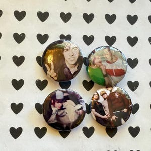 Fall Out Boy magnetpins: Set med 4 Pete Patrick Band Emo
