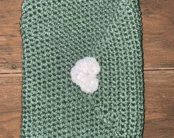 Crocheted paperback book cover