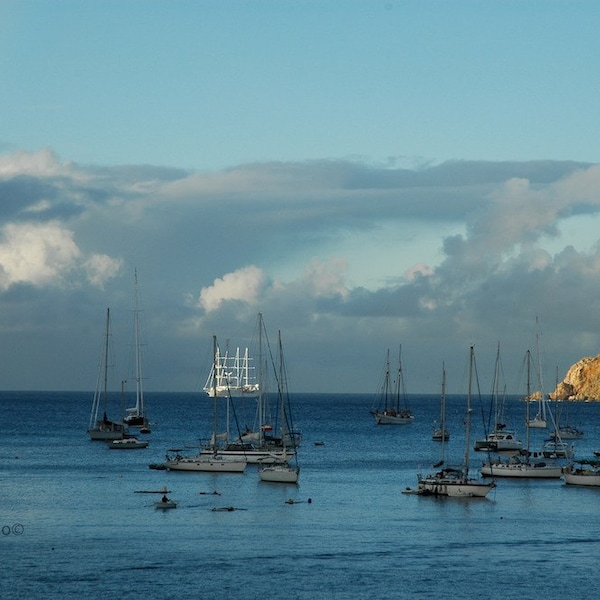 St Barts Photography /Harbor View _ Caribbean Photography /Tropical Art Print/ Sunrise St. Barth