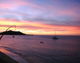 St Martin Caribbean sunset photo  print