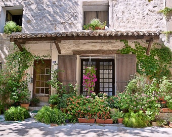 House / South of France / / Garden Plants / / Home Decor / French Photography / French Village Photo