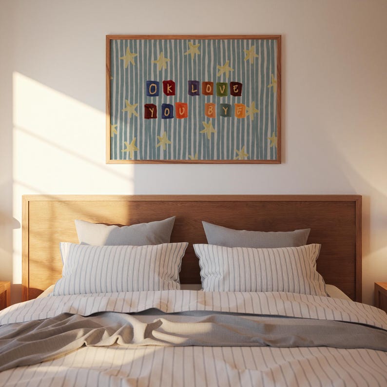 Olivia Dean Okay Love You Bye, Trendy Wall Art,Cute Bedroom Art, Fashion Arpartment, Pinterest Room, Aesthetic Wall Art