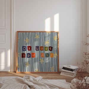 Olivia Dean Okay Love You Bye, Trendy Wall Art,Cute Bedroom Art, Fashion Arpartment, Pinterest Room, Aesthetic Wall Art