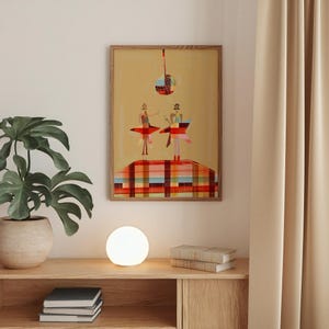 Kiss All The Time, Disco, Occasionally. A unique gift for cocktail lovers, retro decor enthusiasts, disco fans, and anyone who appreciates colorful contemporary art. Disco Artsy Whimsical, Girls Night Poster, Colorful Girly Aesthetic, Trendy Wall art