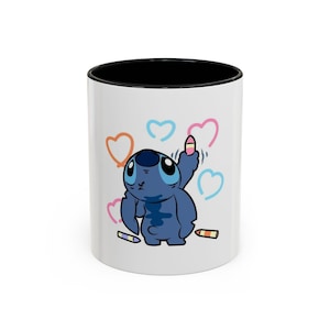 Stitch Coffee Mug (11, 15oz) 画像 1