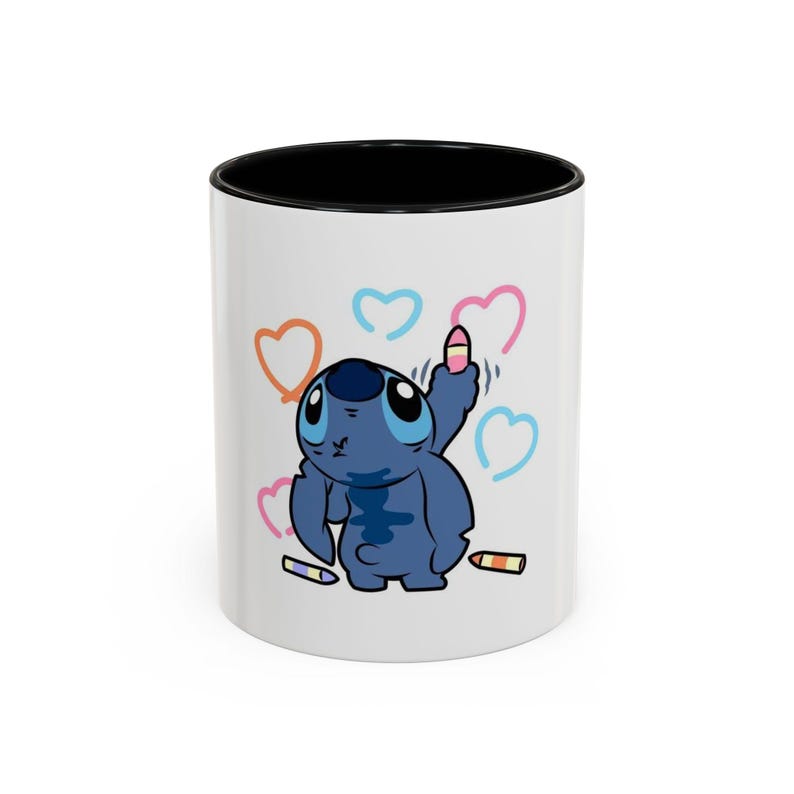 Stitch Coffee Mug (11, 15oz) 画像 1