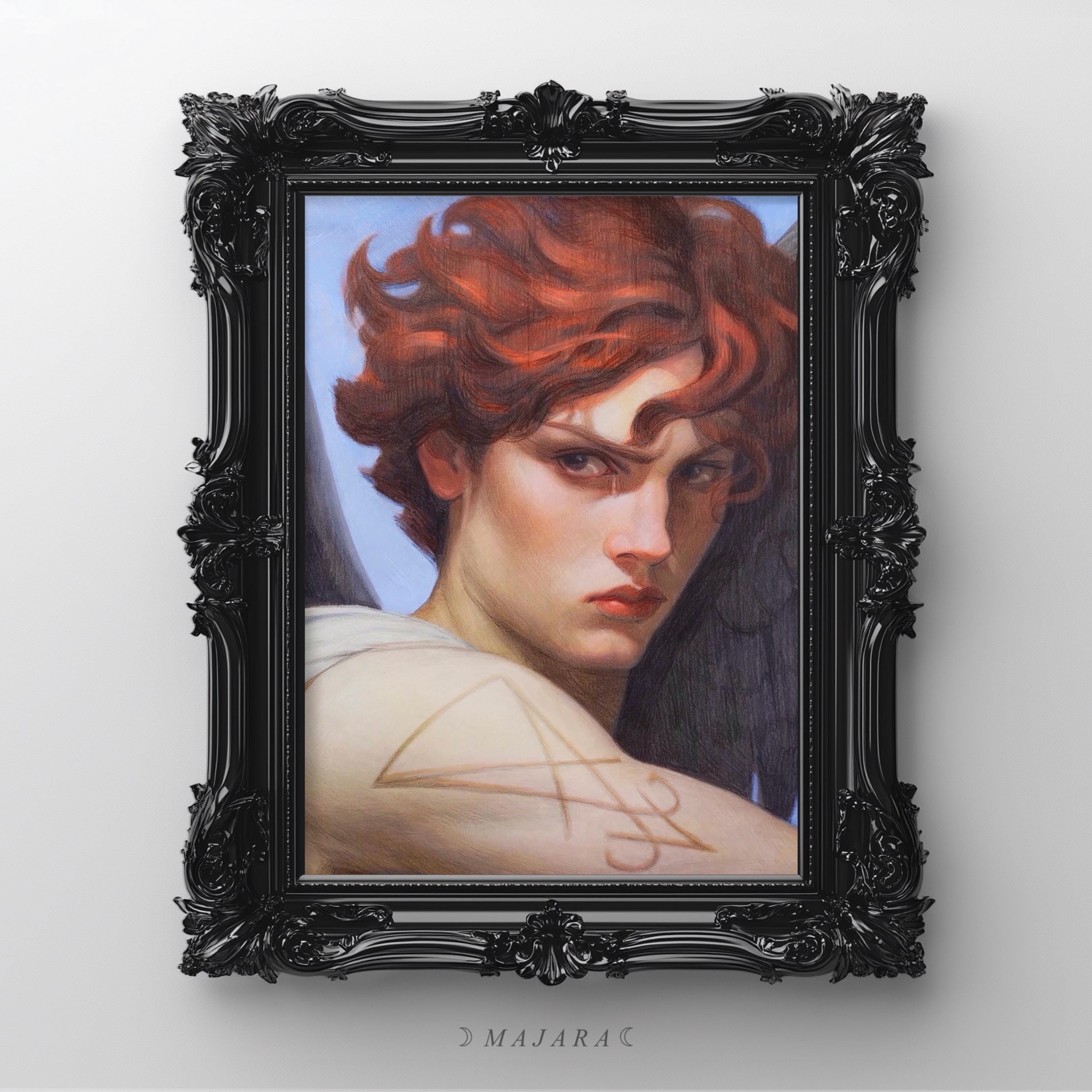 Witch Wall Art Victorian Art Poster Print, Witchy Decor, Dark
