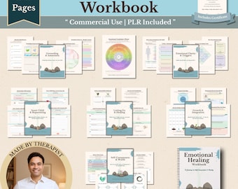 Può includere: Un "Workbook di guarigione emotiva" con 69 pagine, include un certificato ed è per uso commerciale. Il workbook presenta vari argomenti, tra cui radicamento, consapevolezza, chiarezza emotiva, ri-genitorialità del bambino interiore e autocompassione.