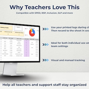Real teacher feedback highlighting how this IEP tracker has saved time and reduced stress. SPED and inclusion teachers praise the easy-to-use layout, automated charts, and how everything updates in one place. Comments include: “No setup needed,” “Keeps me organized,” and “Perfect for IEP meetings.” This tool is trusted by educators who want a simple way to manage caseloads without extra paperwork.