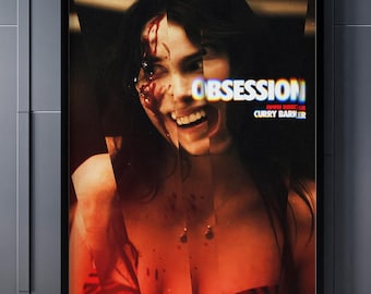 Obsession Horror Movie Print, Psychological Thriller Poster, Red Dark Cinema Wall Art, Creepy Indie Film Decor