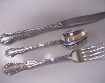 St. Louis (Stainless) by ONEIDA SILVER - Fork, Knife & Teaspoon