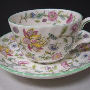 Salad Plate, Teacup & Sauser - Haddon Hall by MINTON