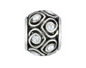 Brighton Beaded Spiral Hearts Charm