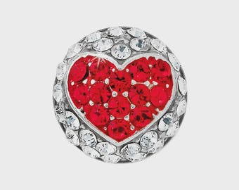 Brighton Glitter Hearts Charm