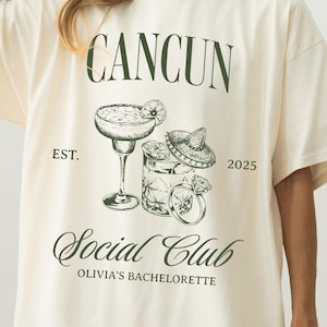 Cancun Bachelorette Party Shirts Custom Beach Bachelorette Party Shirt Custom Location Mexico Bachelorette T-shirt Luxury Merch Final Fiesta