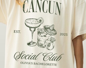 Cancun Bachelorette Party Shirt: Comfort Colors Mexico Tee