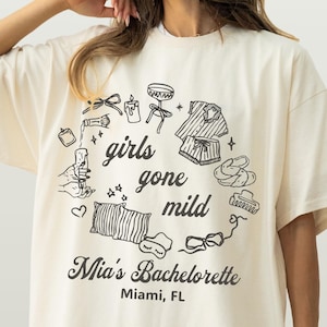 Girls Gone Mild Bachelorette T-Shirts: Spa Party, Personalized Comfort Colors Tee