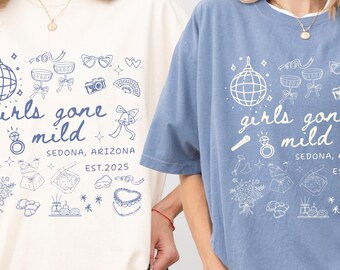 Camiseta de colores cómodos para despedida de soltera Girls Gone Mild: Pijamada de spa