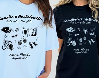 Bach Island Bachelorette Comfort Colors Tee: Personalized Girls Trip Shirt