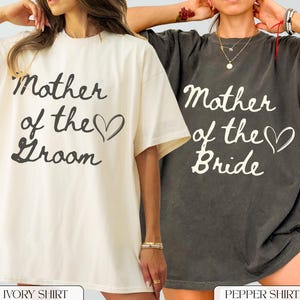 Mother of the Groom Shirt, Bridal Party Shirts, Bride Shirt, Bridesmaid Shirts, Bachelorette Party Shirts, Comfort Colors Mom of the Bride