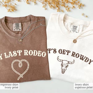 Comfort Colors Bachelorette Party Tee: Last Rodeo, Nash Bash