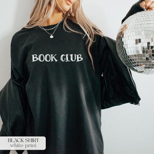 Book Club Shirt Vintage Ästhetisches T-Shirt für Leserinnen und Frauen, die Bücher lieben - Lustiges literarisches grafisches T-Shirt für gemütliche Vibes Lovers Oversiz Shirt