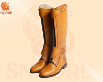 Handmade Leather Polo Boots Equestrian jumping Boots
