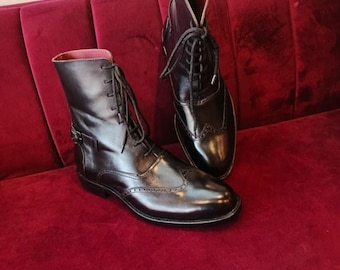 Buty ręcznie robione, buty brogue, buty typu wingtip, botki, skórzane sznurowane, buty z pianki