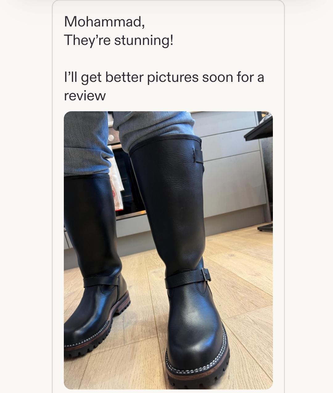 BOSS 12‑inch engineer boots premium black oil‑tanned full‑grain
