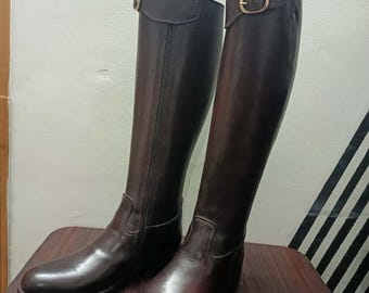 Leather Long boots Riding Boots Custom Equestrian Dressage Polo Boots Tall Boots gif for Men women
