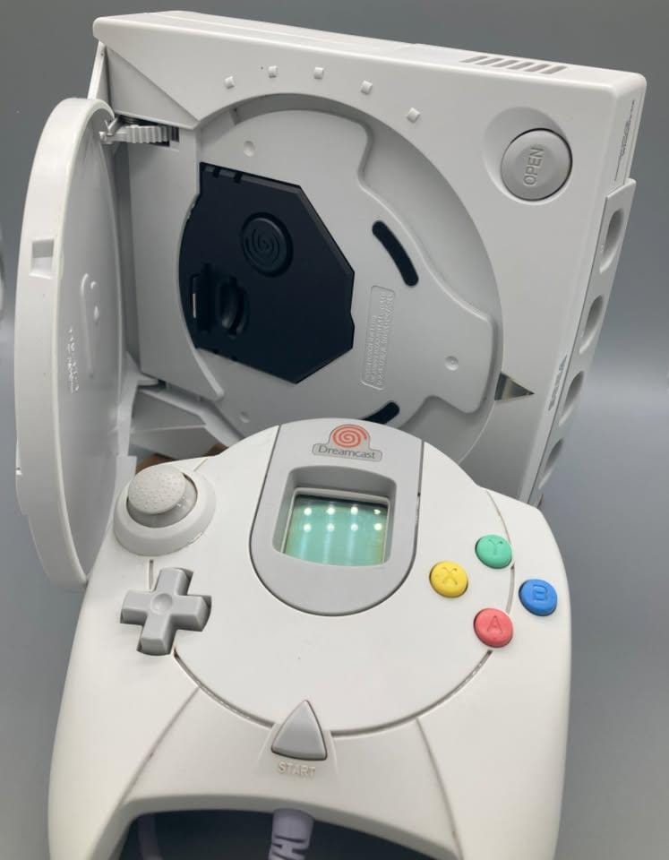 SEGA Dreamcast Console - GDEmu Modded w/ 128GB SD Card + VMU + Controller
