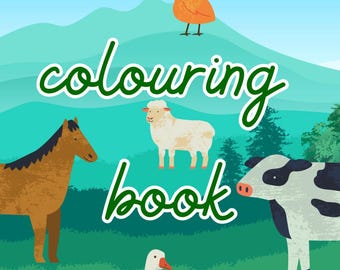 Printable Farm Animal Coloring Book for Kids | Fun and Educational Life Activity Book