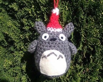 Crochet Totoro Christmas Ornament