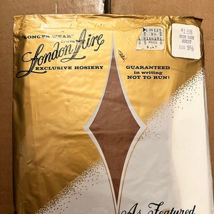 London Aire Vintage Hosiery 100% nylonowe pończochy bez spłukiwania za kolano