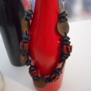 Vintage coin beaded necklace