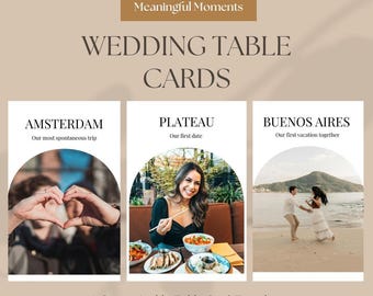 Segnatavoli personalizzati per matrimoni con foto: momenti significativi